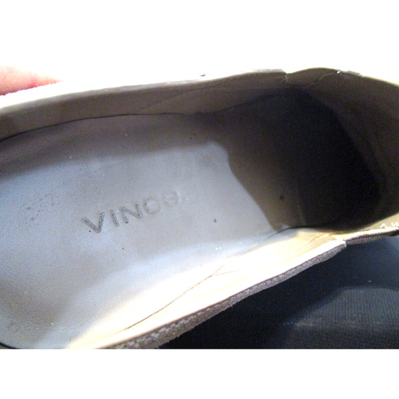 Vince Beige Tan Suede Slip On Mule Loafer Flats Women Sz 7.5 M - Picture 8 of 10